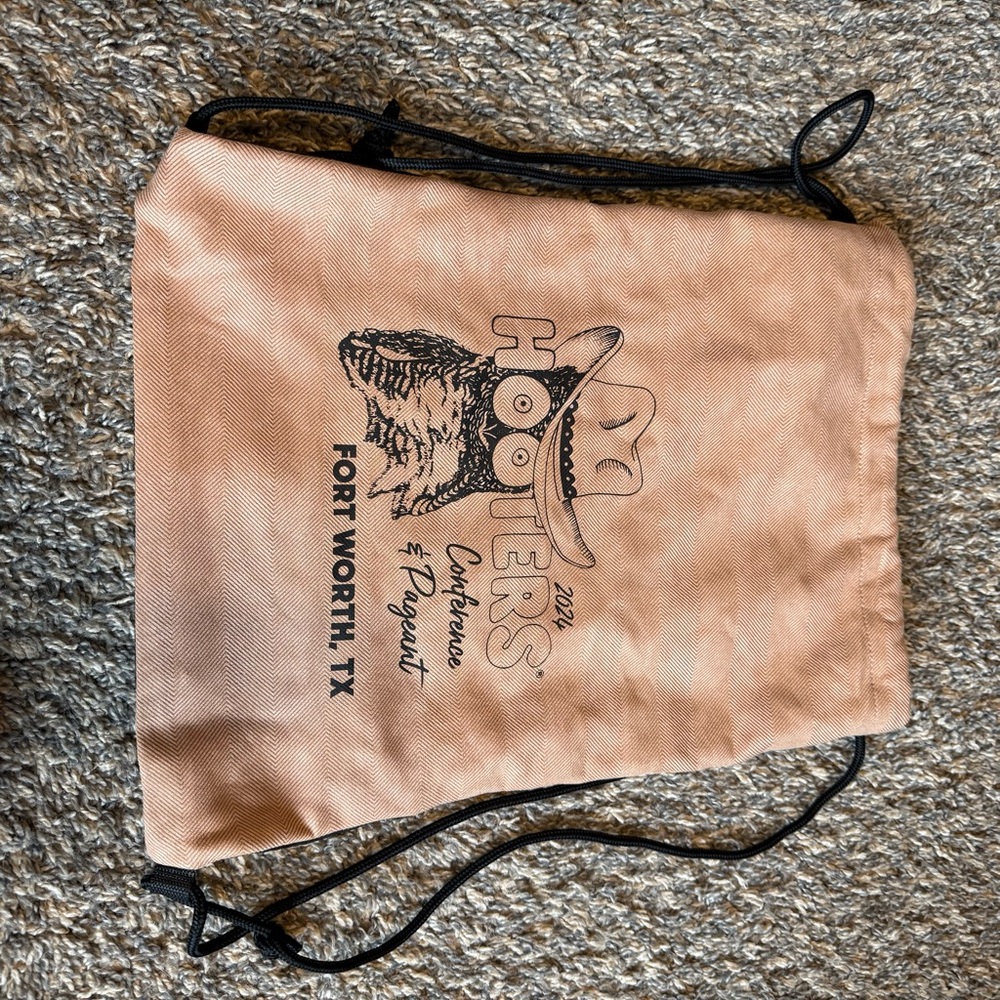 Hooters Items drawstring bag NEW